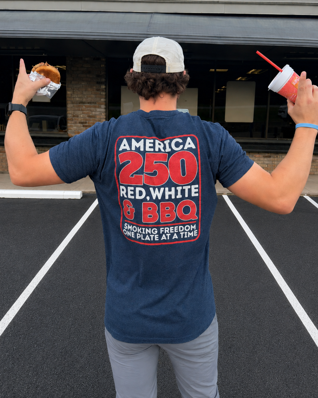 America 250 T-Shirt (Red, White & BBQ)